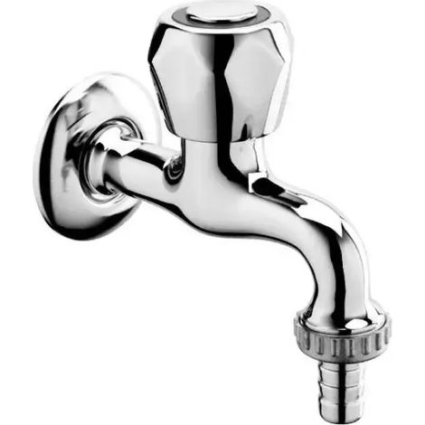 Rubinetto miscelatore monoforo cromato a parete per lavatrice con portagomma serie danubio 1/2" PAFFONI (1/2)
