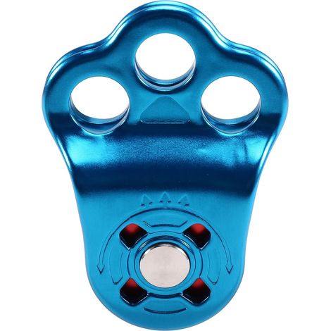Climbing Pulley, Climbing Pulley for 14mm Rope - 30KN, Single Ball Bearing Pulley with Three Holes. (1/5)