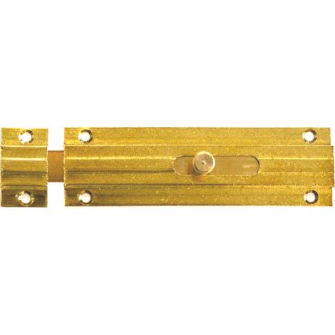 Catenaccio trasversale con incontro in ottone lucido - mm.60x31