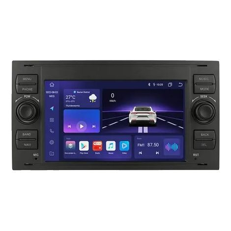 Autoradio multimédia, Ford Focus 2 Mondeo S-max C MAX Galaxy Fiesta Kuga Transit Fusion Connect, Autoradio Carplay GPS (1/2)