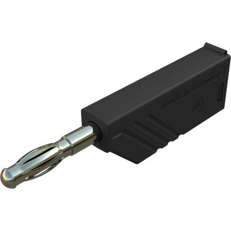 Hirschmann Test & Measurement LAS N WS Au Lamellenstecker Stecker, gerade Stift-Ø: 4 mm Schwarz 1 St (1/2)