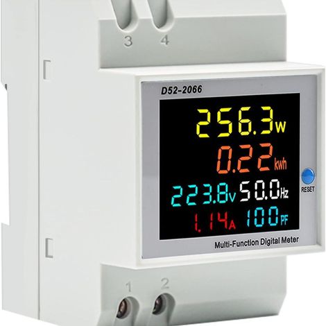 Wattmètre électrique monophasé, compteur électrique numérique-AquaForge (1/5)