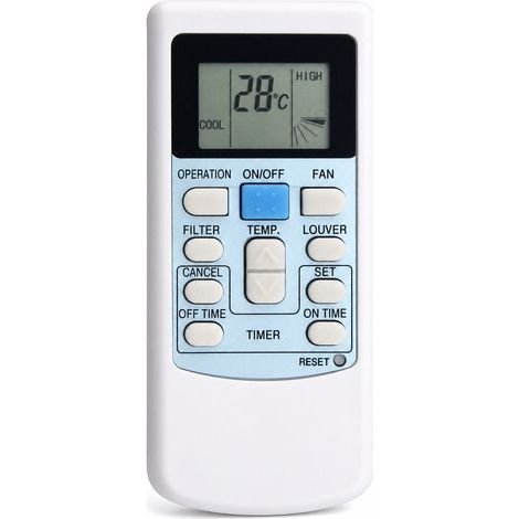 Telecomando per condizionatore centrale compatibile con Hitachi PC-LH6, pulsanti in inglese (1/5)