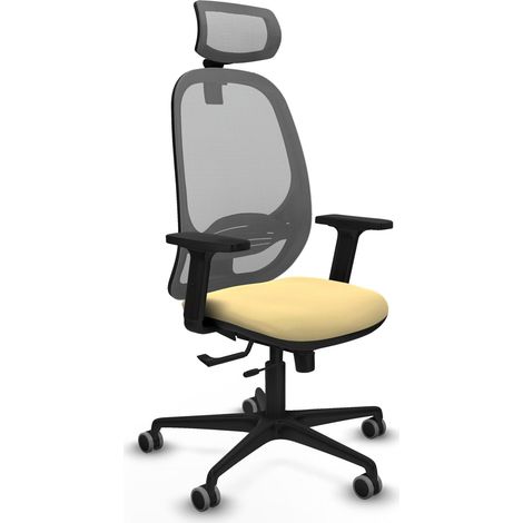 Chaise de bureau piqueras y crespo Cilanco noir mousse épaisse (1/2)
