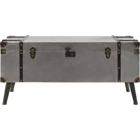 Maison Exclusive - Tavolino da Salotto in MDF e Alluminio 102x51x47,5 cm