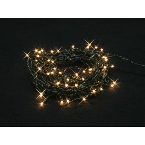 Guirlande Lumineuse LED - 20 M - 220 Ampoules Blanc Froid - Clignotante et Continue - IP44 Intérieur Extérieur - 24 V - 1 Pièce (1/5)