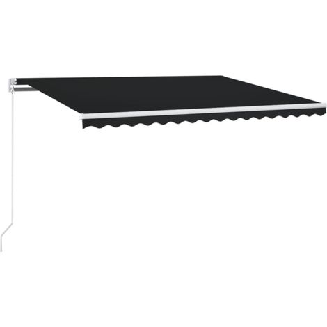 Maison Exclusive - Markise Manuell Einziehbar 450x350 cm Anthrazi