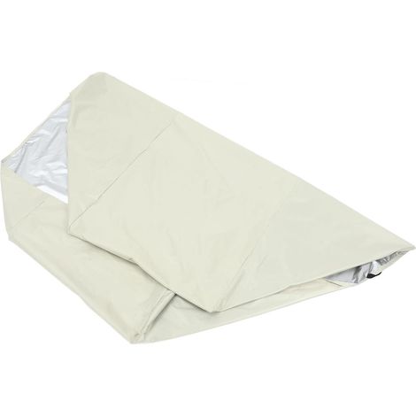 aus Oxford Gewebe Beige 208X76X79Cm für Outdoor Loungemöbel