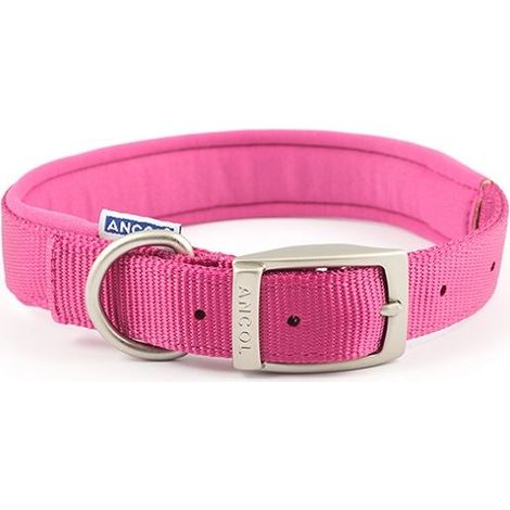 Ancol Nylon Padded Collar Raspberry - 45cm - 124432 (1/3)