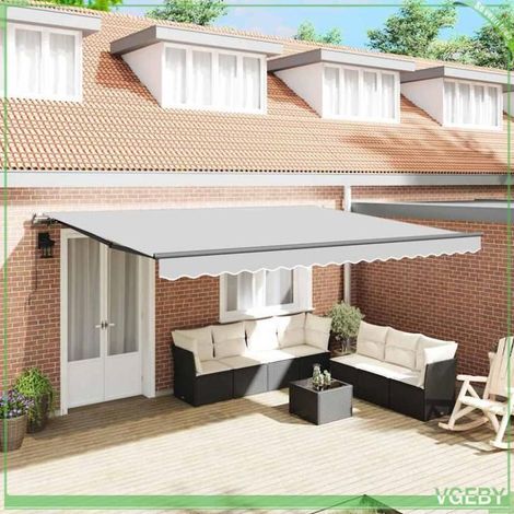 Auvent - 313231 - Anthracite - Métal - 4 x 3 m (manuel) (1/5)