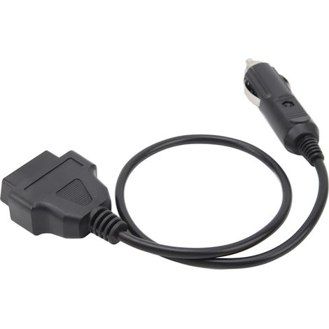 Câble d'alimentation d'urgence ECU OBD2 12V pour voiture, adaptateur prise allume-cigare vers connecteur femelle OBD, câble de secours véhicule (1/5)
