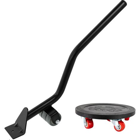Chariot de déménagement universel, élévateur robuste, roues pivotantes à 360°, noir (1/2)