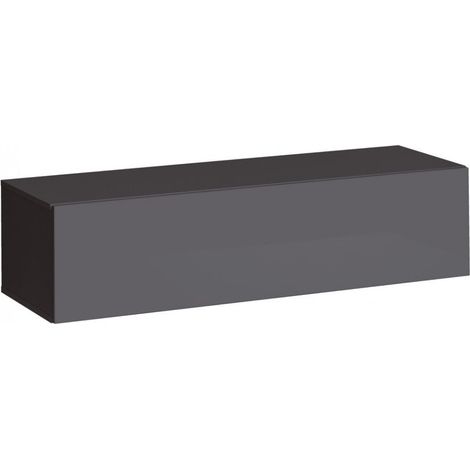 meuble TV - Switch RTV 2 - L 120 cm x P 30 cm x H 40 cm - Graphite - Livraison gratuite