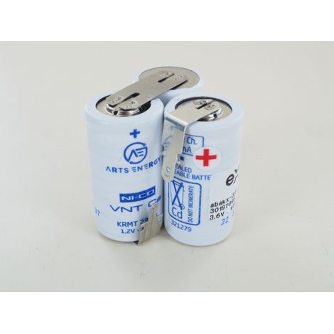 Batterie 3.6V 1.6Ah NiCd pour BAES abakx Ld dual cai