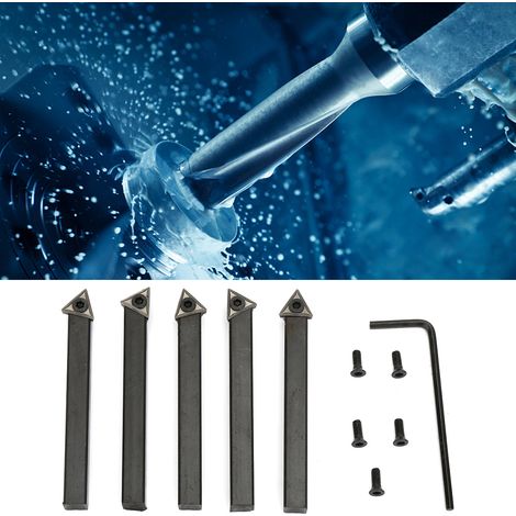 5 Stück 6 mm Hartmetall-Dreheinsätze zum Drehen (1/5)