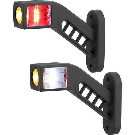 feux de position latéraux LED Lampe de Dégagement de Contour de Feu de Gabarit Latéral Universel pour Voiture SUV Van Lorry Rvs Bus Bateau Remorque LED Camion - 140mm (1/5)