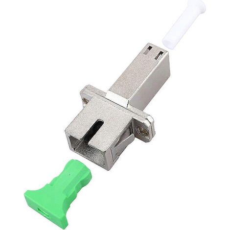 Connecteur adaptateur fibre optique SC-LC femelle APC, coupleur UPC/APC pour fibre optique, raccord fibre SC vers LC, adaptateur optique APC femelle-femelle, connecteur fibre réseau FTTH. (1/4)