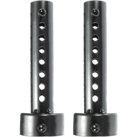 Pot d'échappement universel noir 48 mm pour moto, silencieux, chicane, réducteur de bruit (lot de 2) (1/5)