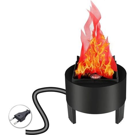 1 fausse flamme de feu à LED 3D Effet de feu de camp électrique Pour Noël, Halloween, festival, événement, fête, club [Classe énergétique G] (1/5)