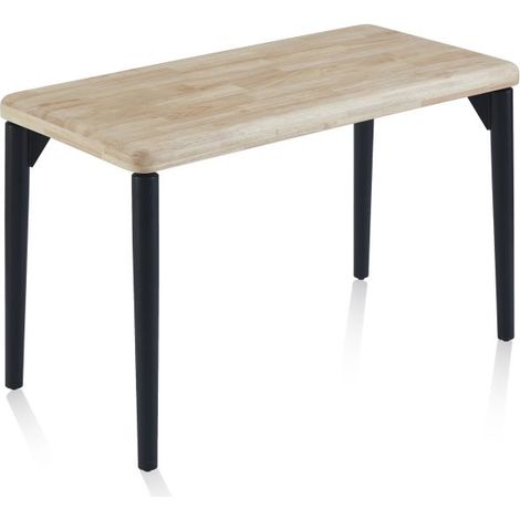 Mesa de estudio Padma Negro - Roble 60cm (ancho) x 76cm (alto) (1/5)