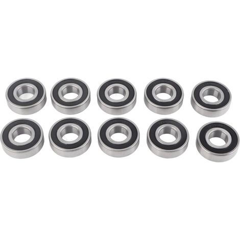 10 roulements à billes à gorge profonde, étanches double face, haute vitesse, 6204-2RS, 17 x 47 x 14 mm (1/5)