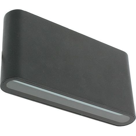 Applique murale double faisceaux LED extérieur IP65 – 2x6W – 1300 lumens – Gris anthracite – Branchement 220-240V AC (1/5)