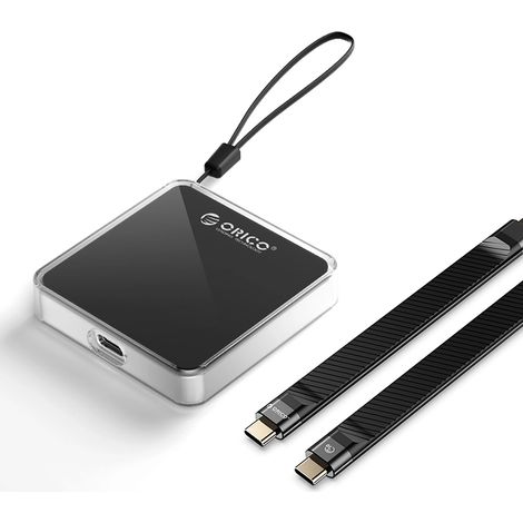 Disque dur externe Orico AP30-G2 M.2 NVMe avec connecteur magnétique MagSafe USB-C 3.2 - Noir (1/5)