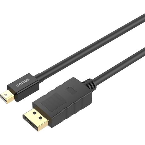 UNITEK Y-C611BK DisplayPort cable 2 m Mini DisplayPort Black (1/3)