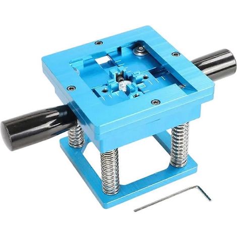 Poste de travail pour kit d'implantation de billes BGA 90x90 mm, gabarit universel 90 mm 0,3-0,76 mm, support de serrage avec poignée (1/5)