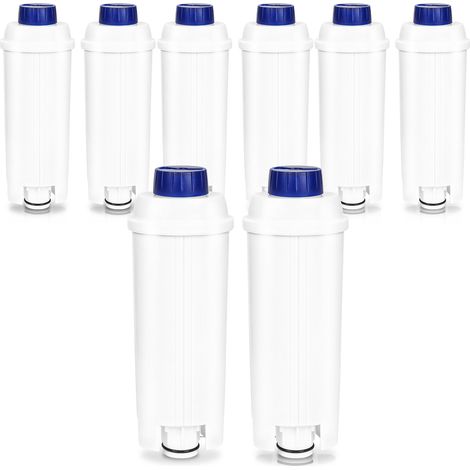 Randaco 8x Filtro de agua para Delonghi compatible para 60 litros de agua para DLSC002 ECAM ETAM EC800 con carbón activado (1/5)