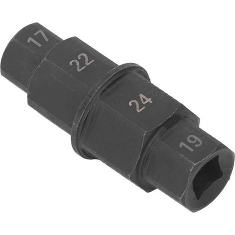 outil de roue d'essieu avant de moto Outil d'essieu hexagonal pour moto, clé de retrait de broche bricolage douille Noir (1/4)