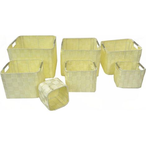 Cassetto poliestere crema 1-7 cm 30x30h20