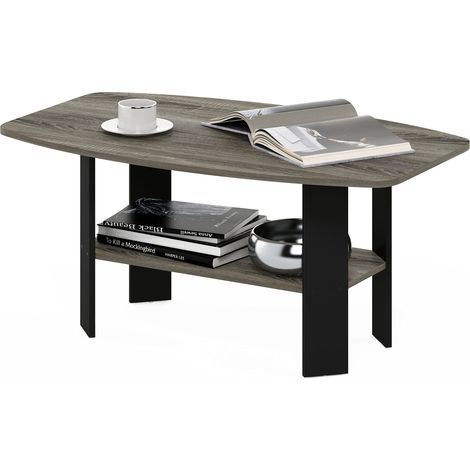 Table Basse, Bois, Chêne Français Gris/Noir, ensemble de 1, dense, French Oak Grey/Black, Set Of 1 (1/5)