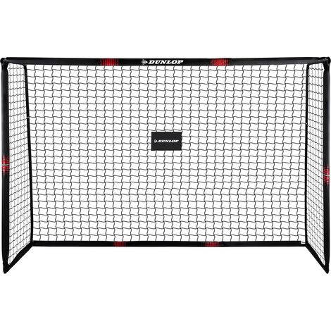 DUNLOP Fußballtor 240x160x85 cm – Schwarz-Rot