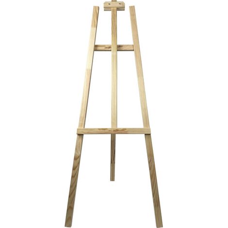 Chevalet trépied avec butée en bois brut de dimensions 140 x 57 cm - Fabrication française (1/5)
