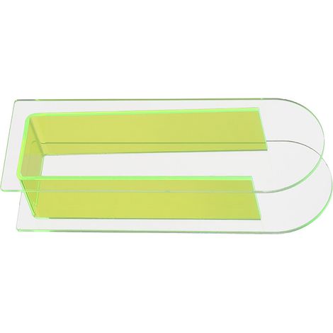 Vase acrylique moderne transparent fluorescent vert, vase à fleurs coloré pour décoration mariage, fête, maison, table (1/5)