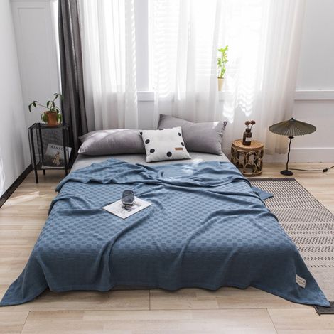 Couverture En Coton - 150 x 100 cm - Pour Lit Simple - Légère Respirante Thermique - Usage Toutes Saisons - 1 Pièce (1/5)
