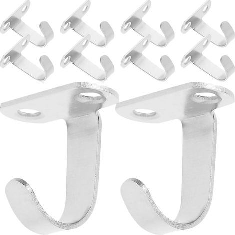 Lot de 10 crochets de cuisine en acier inoxydable crochets (1/5)