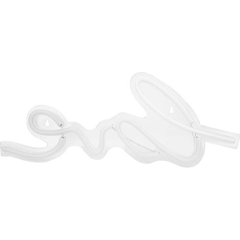 Herzförmige LED-Neonleuchte – USB-beleuchtetes transparentes Panel – Schlafzimmerdekoration, ABS+PVC+Acryl, 45 cm (1/5)