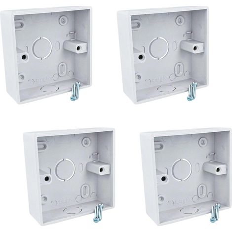 86 x 86 mm, Chinese standard style, ideal for touchscreen thermostats, made of plastic (86 x 86 x 33 mm) (1/4)