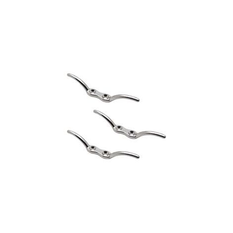 Lot de 3 taquets d’amarrage en acier inoxydable pour bateau, quai, yacht –