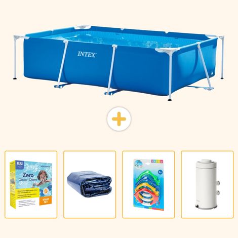 Intex Piscine Tubulaire Rectangulaire - 300x200x75 cm - 5-pièces  S7 (1/5)