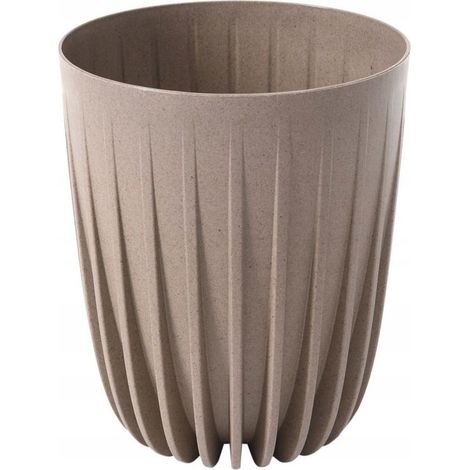 Blumentopf aus Kunststoff, beige, Lamela, 35,6 cm x 30 x 35,6 cm, 1 Stück.