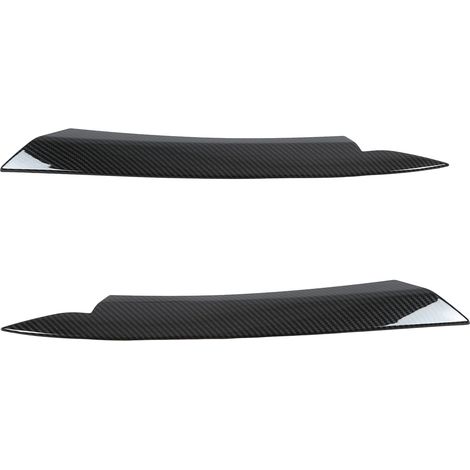 1 paire de caches autocollants de remplacement pour phares de voiture B7 2010-2014, style fibre de carbone, en ABS, pour les côtés gauche et droit (1/5)