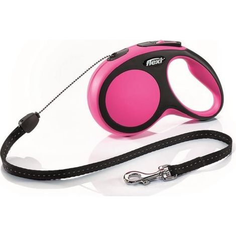 Laisse enrouleur ZOLUX Flexi - 8m - Rose - 464425ROS (1/3)