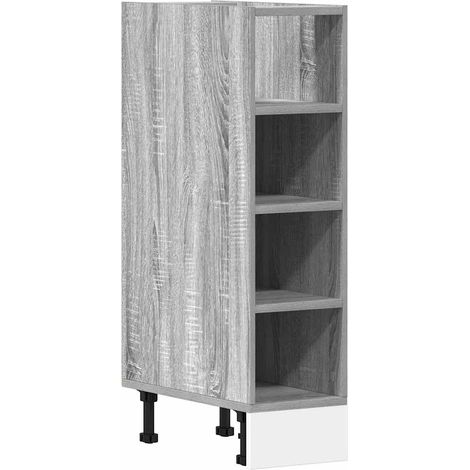 Maison Exclusive - Armario bajo "Riga" Gris Sonoma 20x44,5x81,5 c