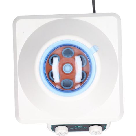Mini-Zentrifuge, tragbar, für den Tisch, stufenlose Drehzahlregelung von 300 bis 4000 U/min, EU-Stecker 220 V (1/5)