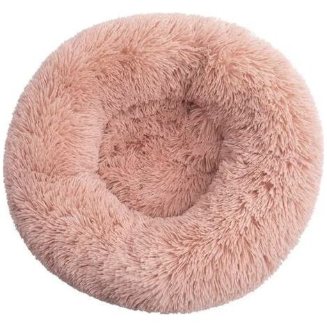 Lit pour Chat, Coussin Moelleux, Doux Lavable pour Chiens Chats (Rose chair, 40 cm), Ensoleillé (1/5)