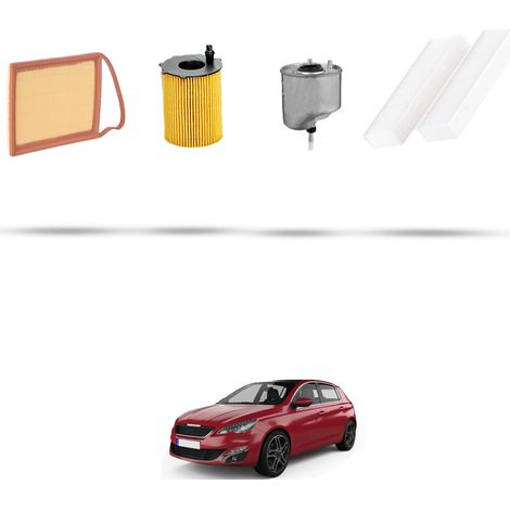 Kit tagliando 4 filtri compatibile con Peugeot 308 II 1.6 HDi 85kw dal 2013 (1/5)
