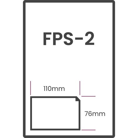 Single Integrated Sticky Paper Labels A4 FPS-2 110x76mm Contents 1000 Labels (1/2)